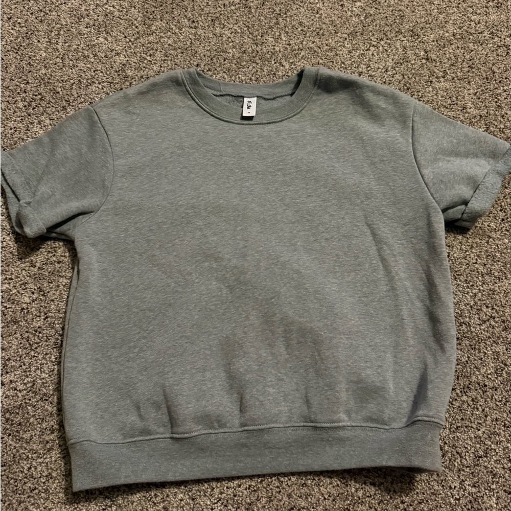 Alida Gray Women's short sleeve crewneck Sweatshirt gray XS